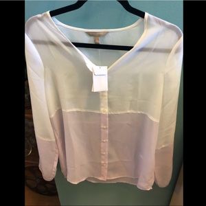 NWT Banana republic color block blouse